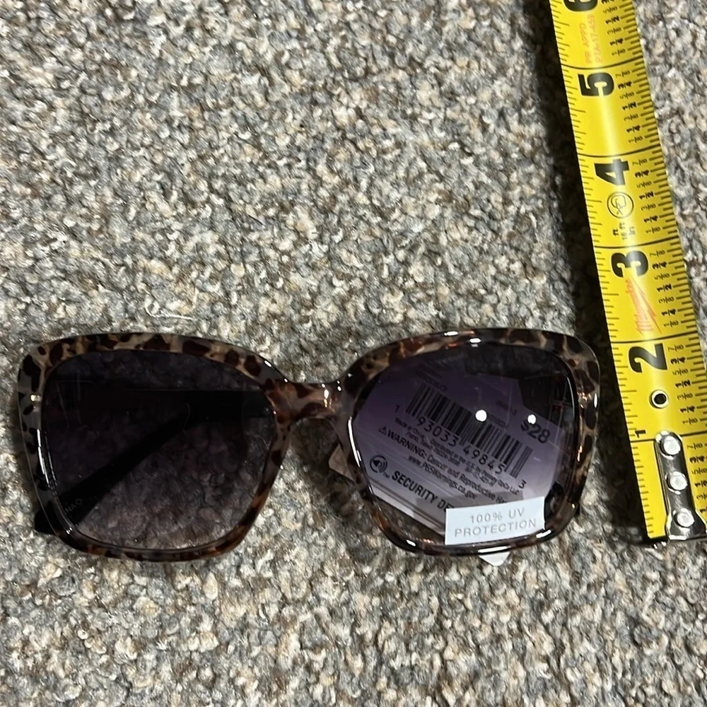 MIXIT Animal Print Gold Metal Temple Ross Black Temple‎ Tips